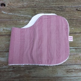 Protège-épaule tissu de coton rayé violet