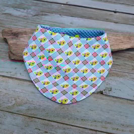 Grand bavoir bandana canaris