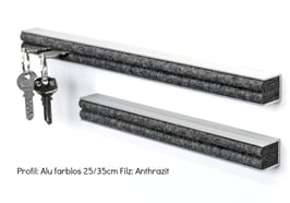 No.35.2 Alu-Designleiste silver/medium