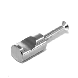 No.01.2 Knopf Edelstahl silver