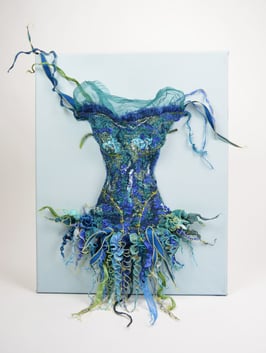 Tableau corset bleue