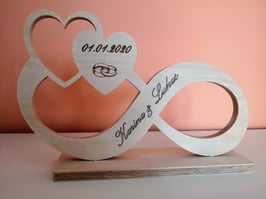 Geschenk für Hochzeit Schild mit individueller Beschriftung