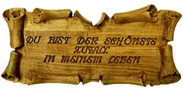 Schild Banner - mit individueller Beschriftung