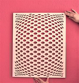 3D Bild aus Sperrholz Trennwand Paneele Wohndekor Wanddekor Dekoration