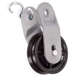 Führungsrolle Ø 40 mm für Seile bis Ø 7 mm aus Kunststoff mit spaltbarem Gehäuse