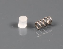 Nylon plunger & spring for SME rider weight