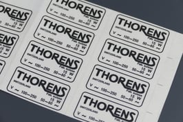 "Thorens" chassis sticker TD124