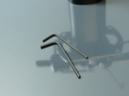 Hex screw wrenches, set of 2 different sizes