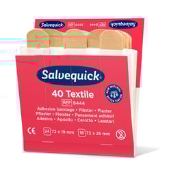 6444 - Salvequick Textilpflaster, 6 Pack à 40 Stk.