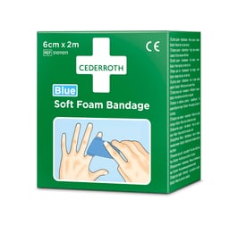 51011011 - Cederroth Soft Foam Blue 2m x 6cm, 1 Stk.
