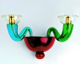 Mondrian applique di Murano da parete moderna colorata