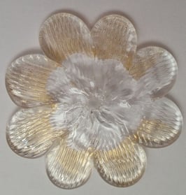 Rosetta di ricambio trasparente con oro