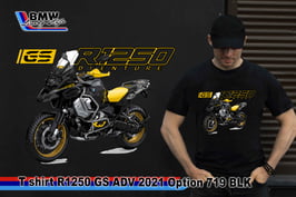 T-SHIRT R1250 GS ADV 2021 OPTION 719 BLK
