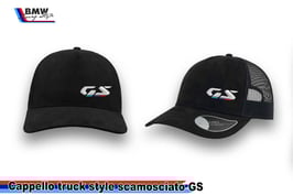 Cappello Truck Scamosciato GS Style  BLACK
