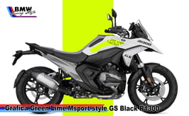 Grafiche Serbatoio Green Lime Msport STYLE R1300 GS