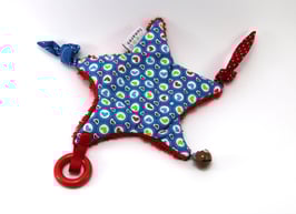 Spielstern blau mit Herzen