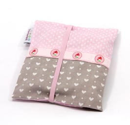 Hülle für Pixibücher rosa/beige Pilzli