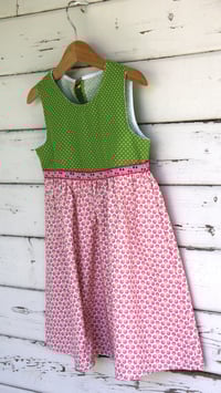 Röckli hellgrün/rosa Kirschen