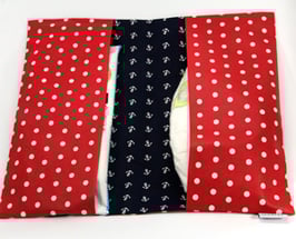 Windeltasche rot/dunkelblau