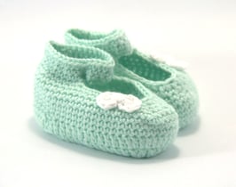 Ballerina mint mit weisser Masche