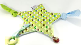 Spielstern hellgrün/hellblau Herzli