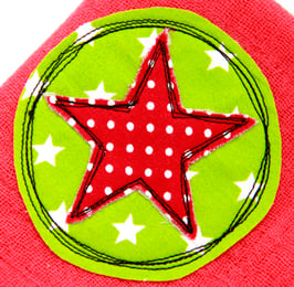 Nuscheli rot mit Stern