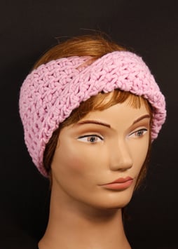 Merino Stirnband rosa