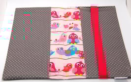 Windeltasche grau/pink