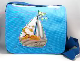 Spielgruppen- oder Kindergartentasche Fuchs im Boot