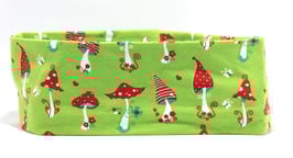 Stirnband hellgrün Pilzli