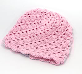 Häkelkäppchen rosa