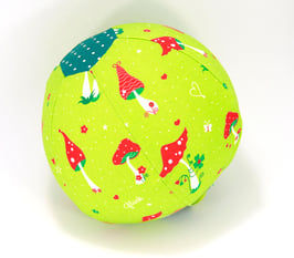 Ballonball klein mit Glöckchen Pilzli hellgrün