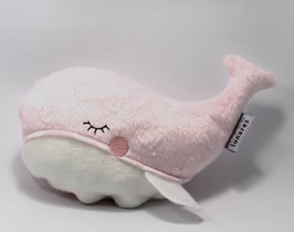 Spieluhr Walfisch rosa/weiss
