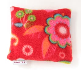 Weizen Wärmekissen Blumen rot
