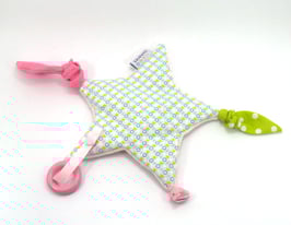 Spielstern rosa/mint/hellgrün/weiss