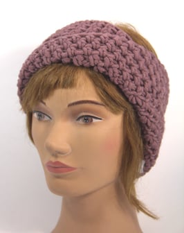 Merino Stirnband altrosa