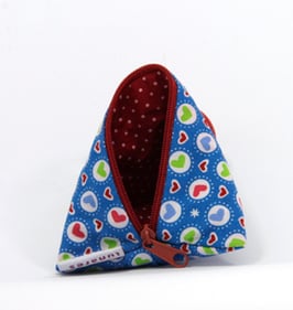 Nuggitäschli blau/rot