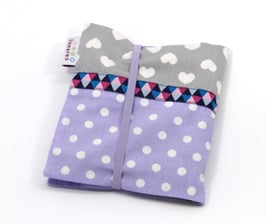 Hülle für Pixibücher lila/grau