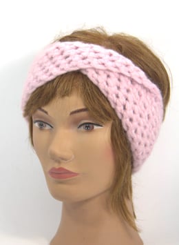 Alpaka Stirnband rosa