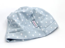 Jersey Käppli hellblau mit Sternen