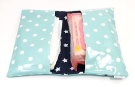 Windeltasche mint/dunkelblau