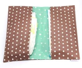 Windeltasche braun/mint