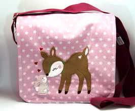 Spielgruppen- oder Kindergartentasche Reh und Hase