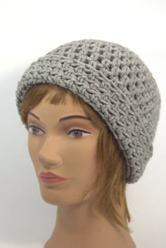 Merino Mütze hellgrau