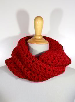 Merino Loop dunkel rot