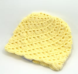 Häkelkäppchen hellgelb