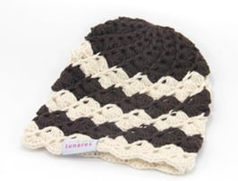 Häkelkäppchen braun/beige