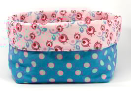 Utensilo gross rosa/tuerkis wendbar