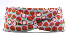 Stirnband mit Knoten Erdbeere