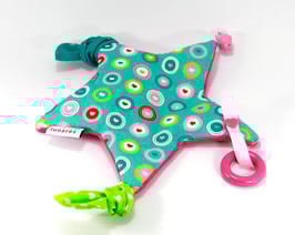 Spielstern Herzen mint/pink